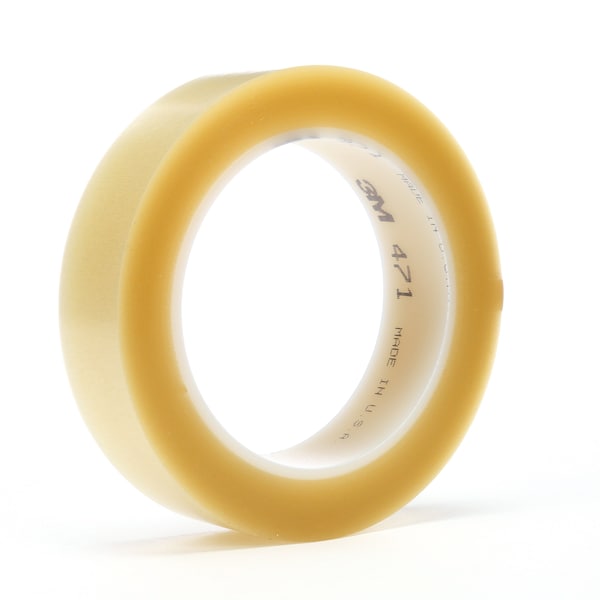 Vinyl Tape, 5.2 Mil, 3"x36 yds., Clear, PK12